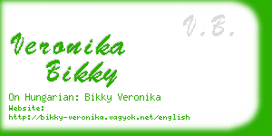 veronika bikky business card